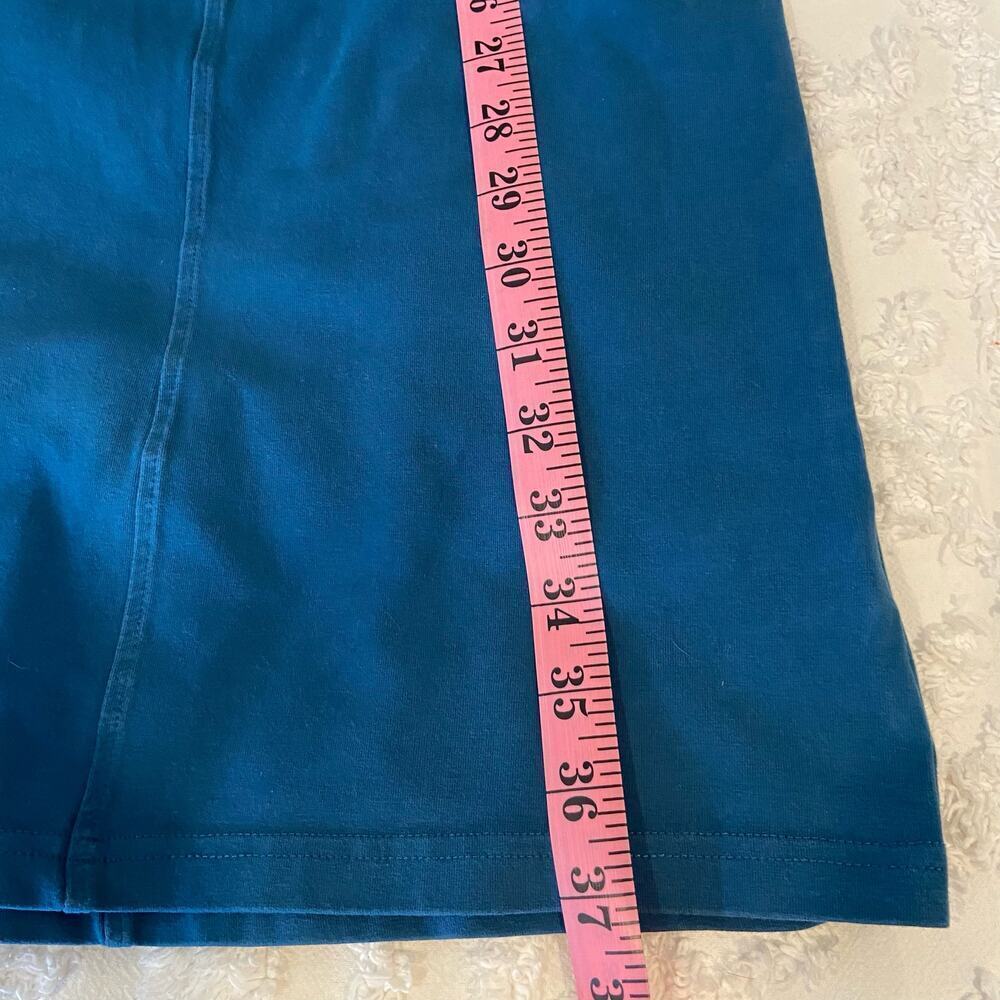 Athleta Teal Square-Neck Cap-Sleeve Mini Dress - Picture 7 of 7